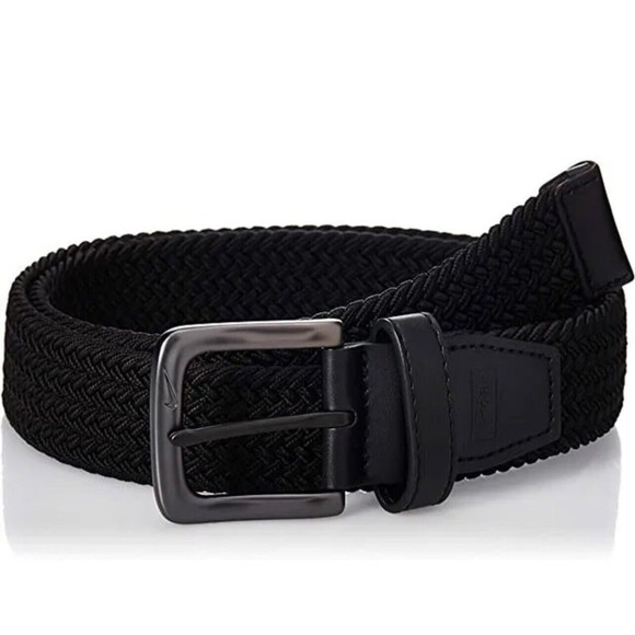 NIKE GOLF MEN'S G-FLEX STRETCH WOVEN BELT BLACK SIZE: XL (40-42) - Picture 1 of 2
